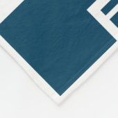 Art Deco Pattern in Blauwgroen Fleece Deken (Hoek)