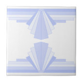 Art Deco Pattern in Blue Tegeltje (Voorkant)