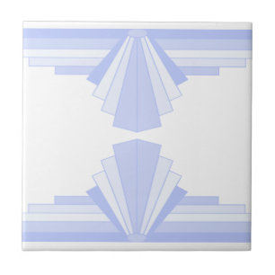 Art Deco Pattern in Blue Tegeltje