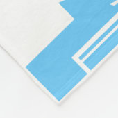 Art Deco Pattern in Blues Fleece Deken (Hoek)