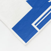 Art Deco Pattern in Blues Fleece Deken (Hoek)