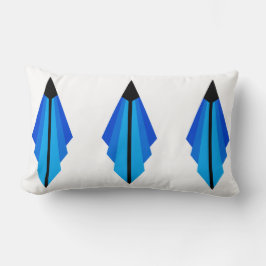 Art Deco Pattern in Blues Kussen