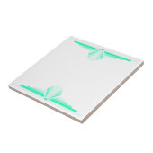 Art Deco Pattern in Light Green Tegeltje (Zijkant)