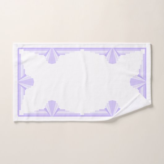 Art Deco Pattern in Lila Handdoek (Handdoek)
