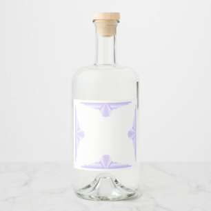 Art Deco Pattern in Lila Likeurfles Etiket