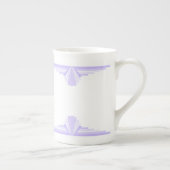 Art Deco Pattern in Lila Porselein Kop (Rechts)
