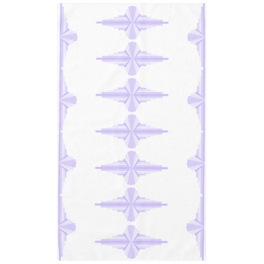 Art Deco Pattern in Lila Tafelkleed (Voorkant)