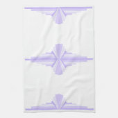 Art Deco Pattern in Lila Theedoek (Verticaal)