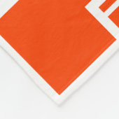 Art Deco Pattern in Oranje Fleece Deken (Hoek)
