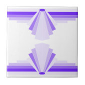 Art Deco Pattern in Paars Tegeltje (Voorkant)