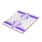 Art Deco Pattern in Paars Tegeltje (Zijkant)