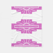 Art Deco Pattern in Pinks Fleece Deken (Voorkant)