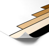 Art Deco Pattern in Tans Poster (Hoek)