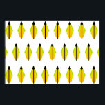 Art Deco Pattern in Yellow and Limoen Poster<br><div class="desc">Dit patroon is gebaseerd op klassieke kunstdecovormen,  die in tinten van limoen en geel worden ontspannen.</div>