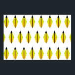 Art Deco Pattern in Yellow and Limoen Poster<br><div class="desc">Dit patroon is gebaseerd op klassieke kunstdecovormen,  die in tinten van limoen en geel worden ontspannen.</div>