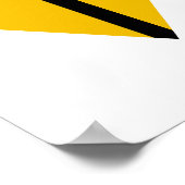 Art Deco Pattern in Yellow and Limoen Poster (Hoek)