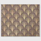 Art Deco Pattern Naadloze gouden achtergrond. Mini Cadeaupapier (Vlak)
