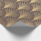 Art Deco Pattern Naadloze gouden achtergrond. Mini Cadeaupapier (Hoek)