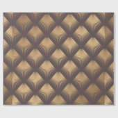 Art Deco Pattern Naadloze gouden achtergrond. Mini Cadeaupapier (Vlak)