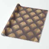 Art Deco Pattern Naadloze gouden achtergrond. Mini Cadeaupapier (Uitgerold)