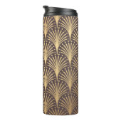 Art Deco Pattern Naadloze gouden achtergrond. Mini Thermosbeker (Geroteerd rechts)
