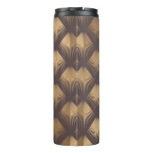 Art Deco Pattern Naadloze gouden achtergrond. Mini Thermosbeker (Achterkant)