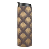 Art Deco Pattern Naadloze gouden achtergrond. Mini Thermosbeker (Geroteerd rechts)