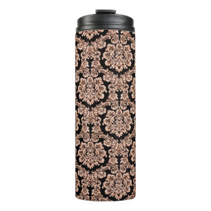 Art Deco Pattern Naadloze gouden achtergrond. Mini Thermosbeker