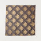 Art Deco Pattern Naadloze gouden achtergrond. Mini Wandkleed (Voorkant (horizontaal))