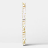 Art Deco Pattern Naadloze witte en gouden ruggengr Case-Mate iPhone Case (Achterkant / Links)