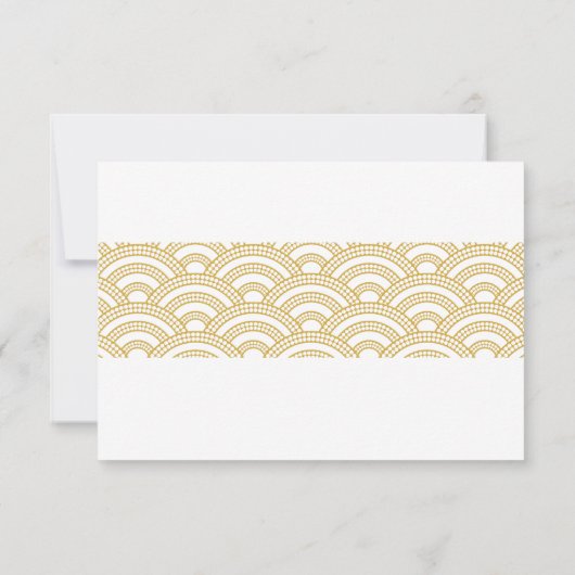 Art Deco Pattern Response Kaart (Achterkant)