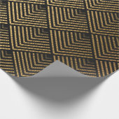 Art Deco Pattern. Seamless black and gold backgrou Cadeaupapier (Hoek)