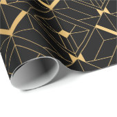 Art Deco Pattern. Seamless black and gold backgrou Cadeaupapier (Rol Hoek)