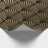 Art Deco Pattern. Seamless black and gold backgrou Cadeaupapier (Hoek)