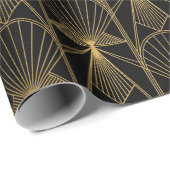 Art Deco Pattern. Seamless black and gold backgrou Cadeaupapier (Rol Hoek)