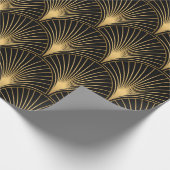 Art Deco Pattern. Seamless black and gold backgrou Cadeaupapier (Hoek)