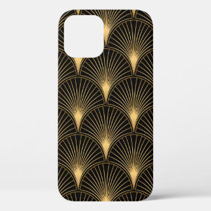 Art Deco Pattern. Seamless black and gold backgrou Case-Mate iPhone Case