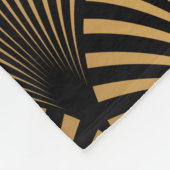 Art Deco Pattern. Seamless black and gold backgrou Fleece Deken (Hoek)