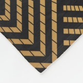 Art Deco Pattern. Seamless black and gold backgrou Fleece Deken (Hoek)