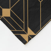Art Deco Pattern. Seamless black and gold backgrou Fleece Deken (Hoek)