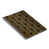 Art Deco Pattern. Seamless black and gold backgrou Notitieboek (Rechterzijde)