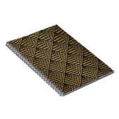 Art Deco Pattern. Seamless black and gold backgrou Notitieboek (Rechterzijde)