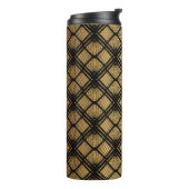 Art Deco Pattern. Seamless black and gold backgrou Thermosbeker (Gedraaid links)