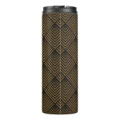 Art Deco Pattern. Seamless black and gold backgrou Thermosbeker (Achterkant)