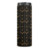 Art Deco Pattern. Seamless black and gold backgrou Thermosbeker (Achterkant)