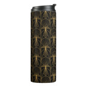 Art Deco Pattern. Seamless black and gold backgrou Thermosbeker (Gedraaid links)