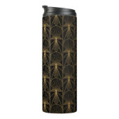 Art Deco Pattern. Seamless black and gold backgrou Thermosbeker (Geroteerd rechts)