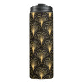 Art Deco Pattern. Seamless black and gold backgrou Thermosbeker (Voorkant)