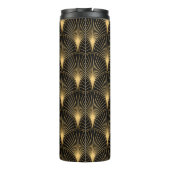 Art Deco Pattern. Seamless black and gold backgrou Thermosbeker (Achterkant)