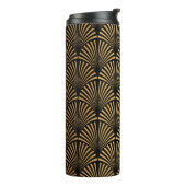 Art Deco Pattern. Seamless black and gold backgrou Thermosbeker (Gedraaid links)
